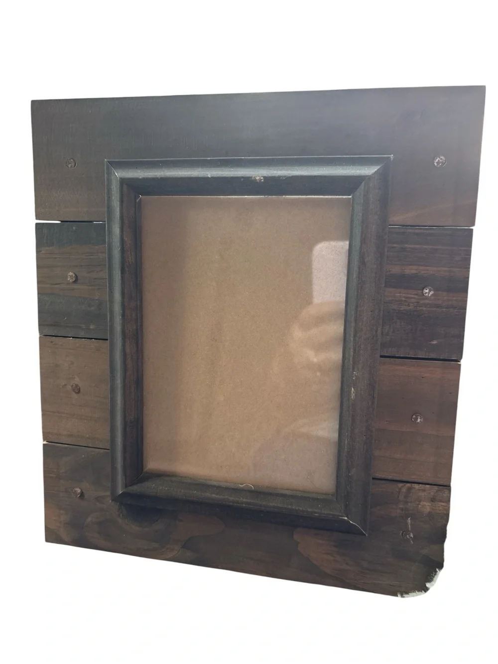 5x7 Photo Picture Frame Rustic Self-Standing or hang. 10x11 - Picture 3 of 4